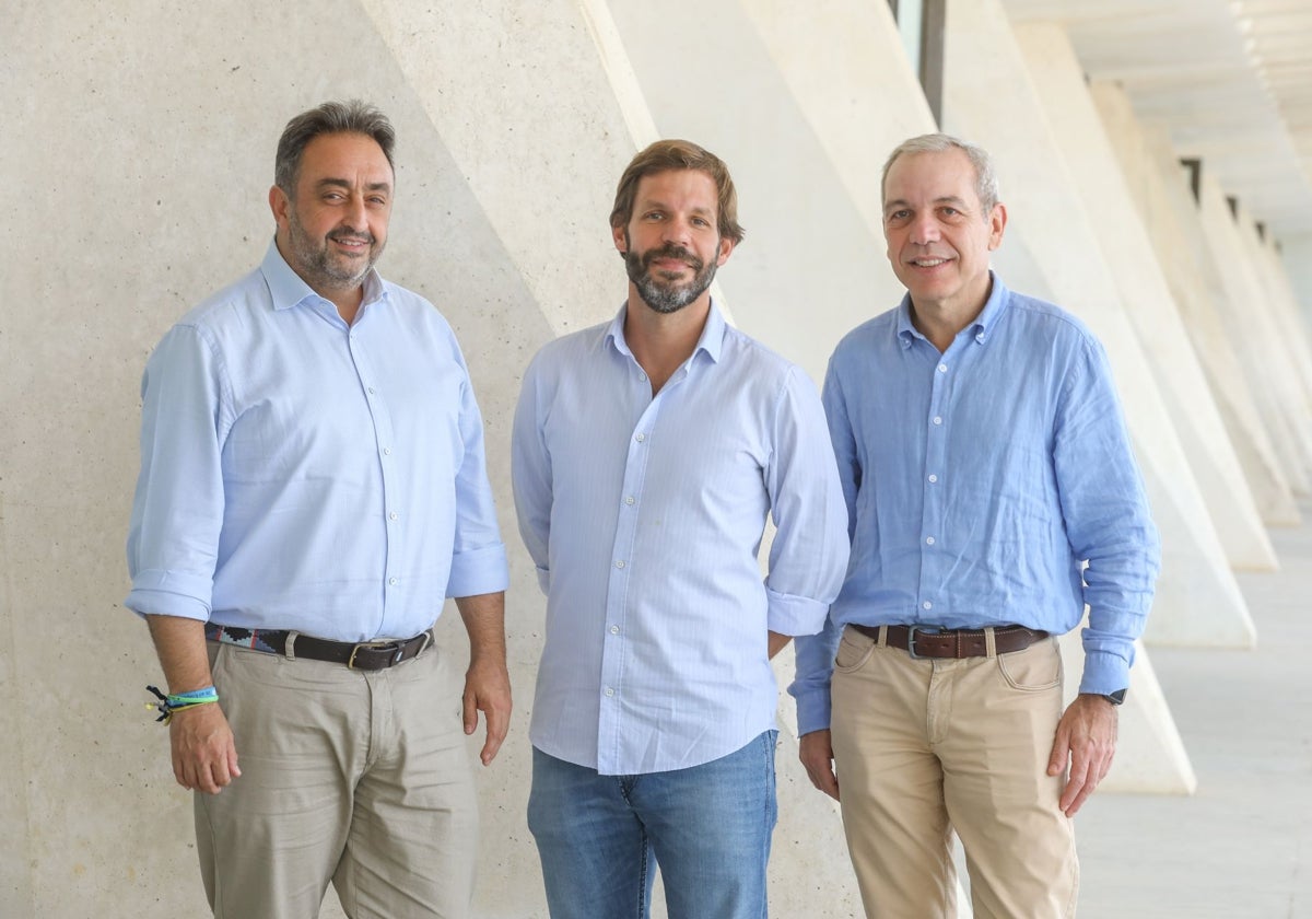 Chema Postigo, Eduardo Peralta y Nacho Peralta, socios de Inveert