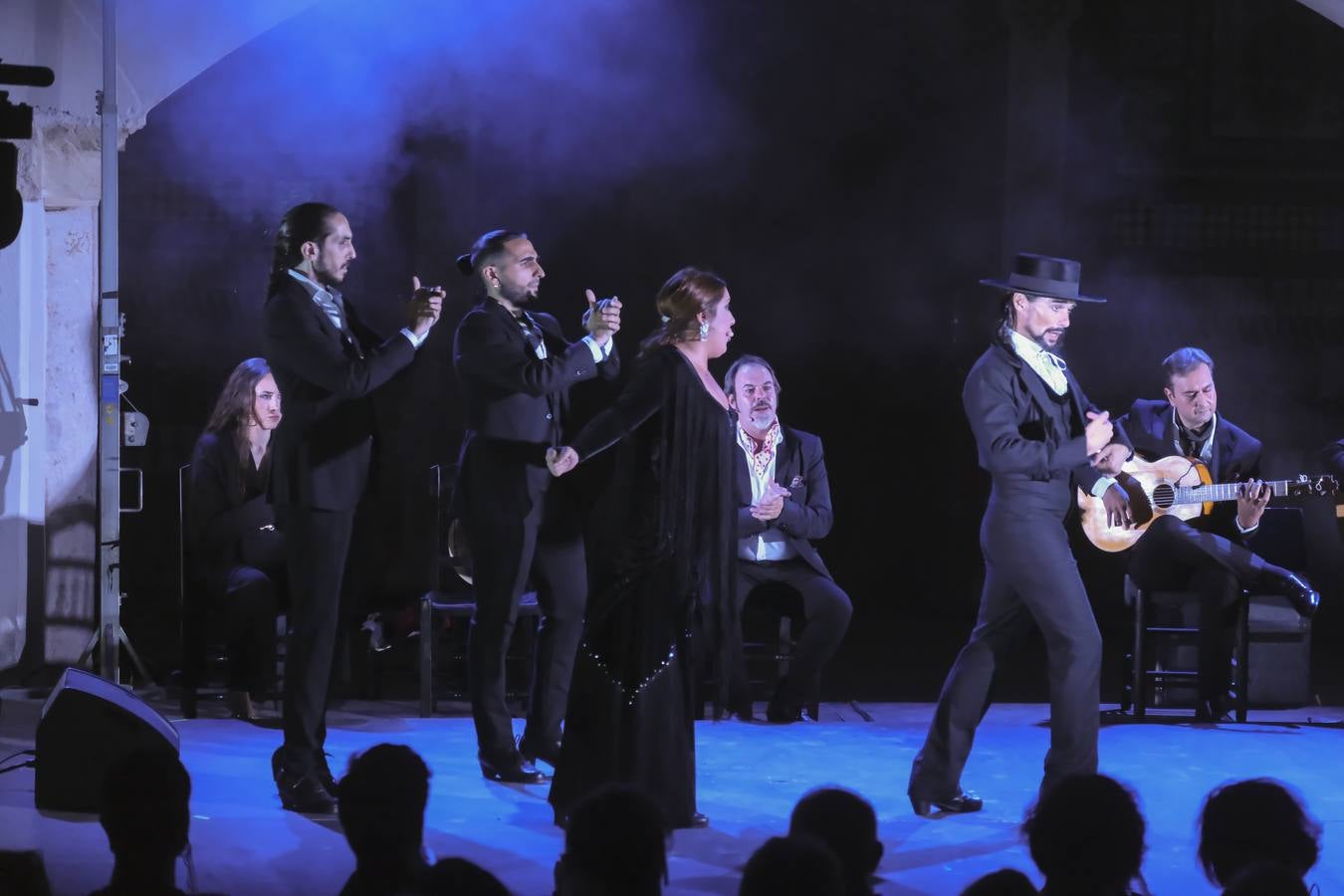 Un momento de la actuación este lunes de Juan de Juan en el monasterio de la Cartuja