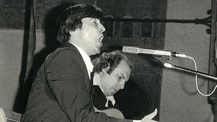 Calixto Sánchez con Pedro Bacán