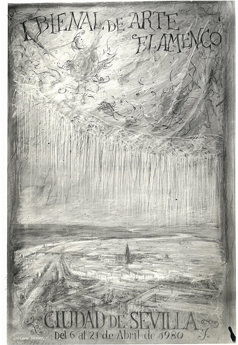 Cartel anunciador de la Primera Bienal de Flamenco