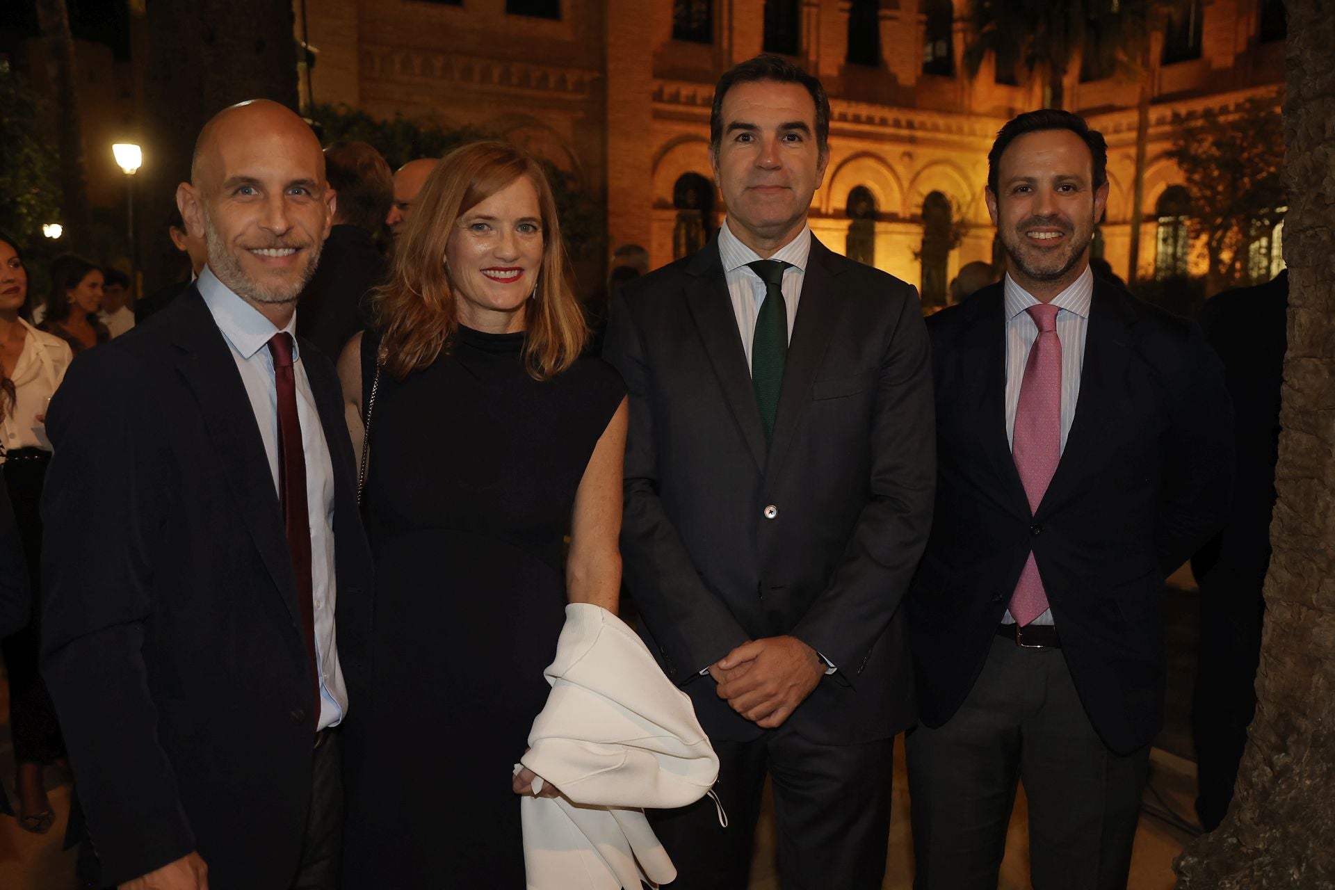 José Alberto Aguirre, Cristina Camoyán, Rafael Burgos y Leonardo Bueno