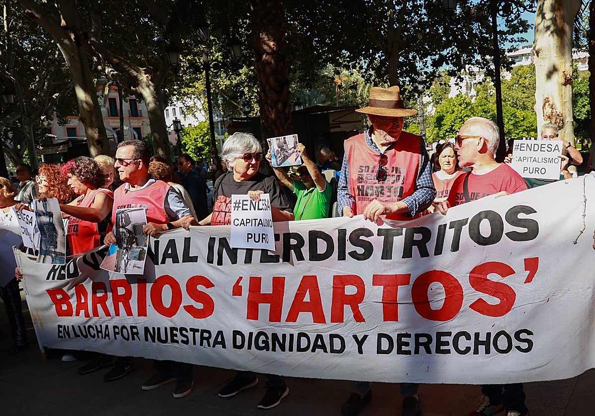 Manifestación de Barrios Hartos