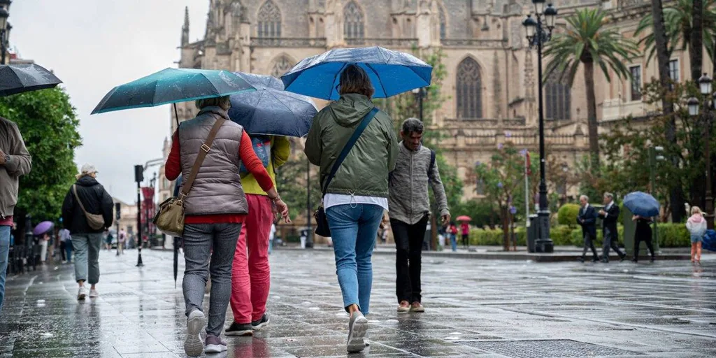 Hurricane Kirk will hit Seville next week with rain and autumn atmosphere