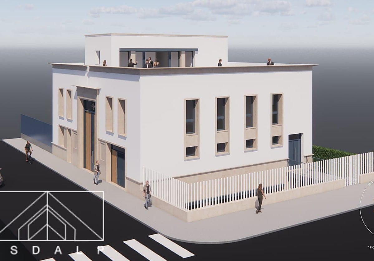 Recreación del nuevo edificio que se levantará en el espacio ciudadano 'Los Alambres'