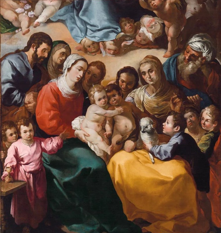 'Sagrada Parentela', óleo de Francisco Herrera el Viejo pintado hacia 1634