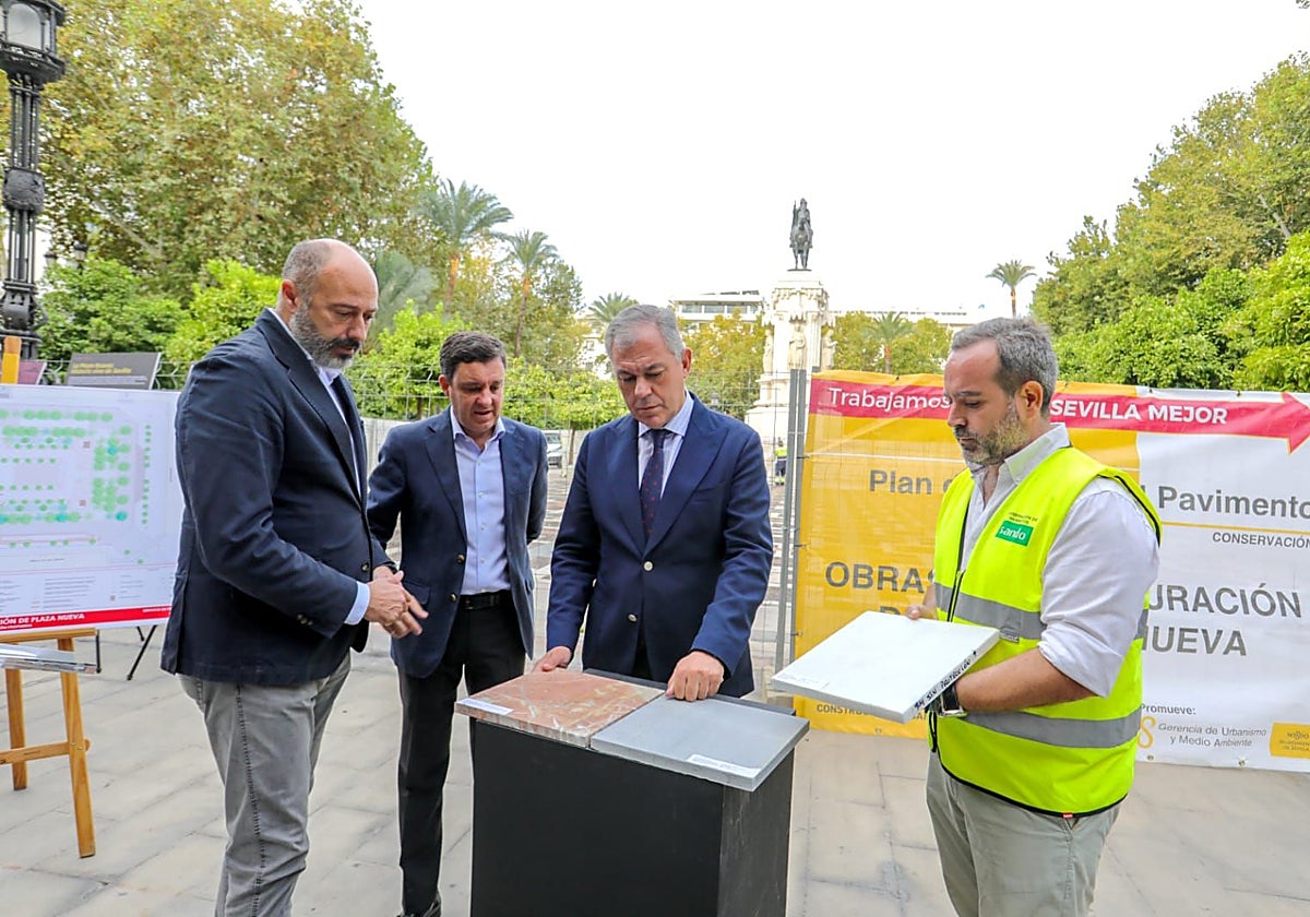 Presentación de las obras de restauración en la Plaza Nueva