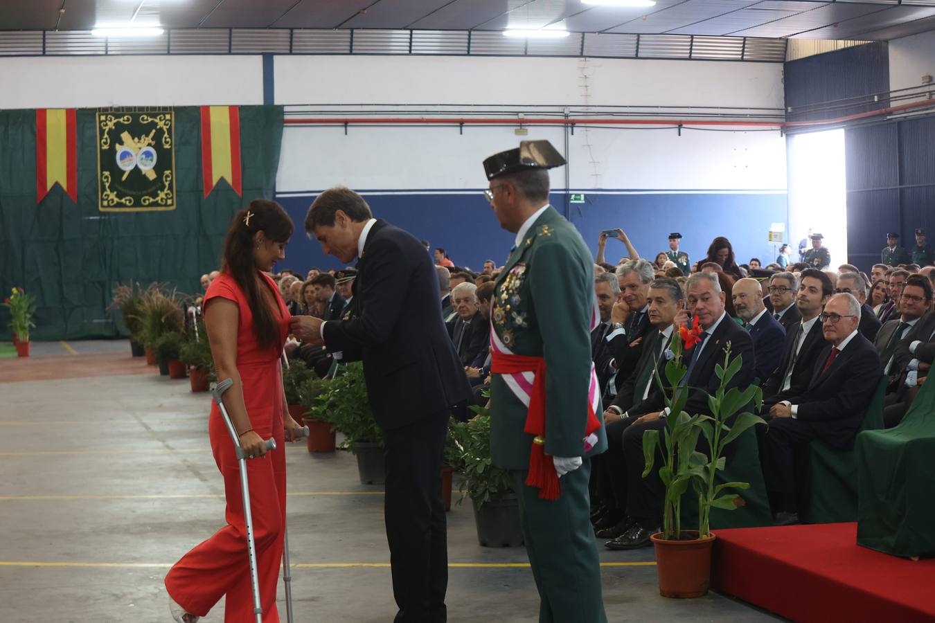 Celebración del día de la Virgen del Pilar en la comandancia de la Guardia Civil de Sevilla