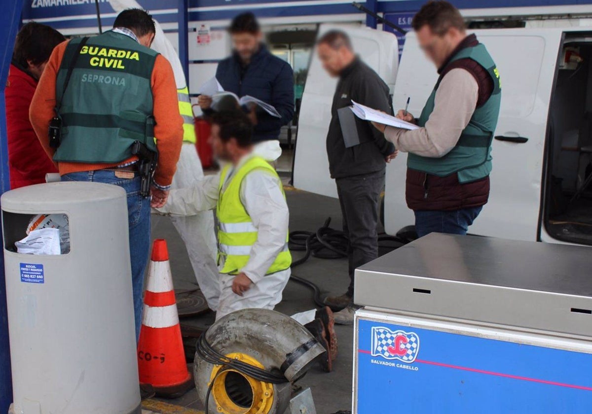 Imagen de la gasolinera investigada en el caso de la contaminación de Coria