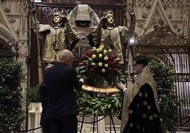 Las imágenes del  homenaje a Colón en la Catedral de Sevilla