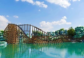 Así será la nueva montaña rusa de Isla Mágica: 25 metros de altura sobre un lago