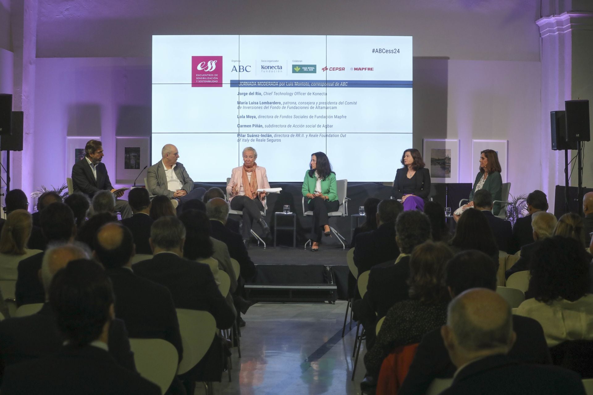 Luis Montoto, Jorge del Río, María Luisa Lombardera, Lola Moya, Carmen Piñán y Pilar Suárez-Incián