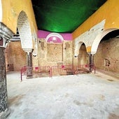Imagen de la sinagoga de Utrera donde se está haciendo el trabajo en su interior