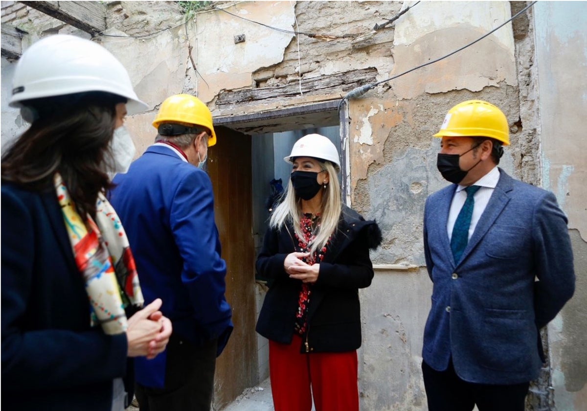 Patricia del Pozo en una imagen de 2021 durante una visita al Convento de Santa Inés