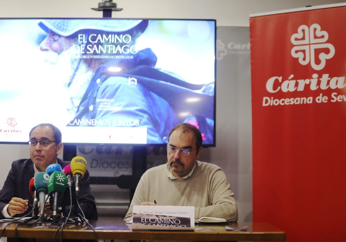 Francisco José Sánchez Heras y Miguel Ángel Carbajo, este martes en Sevilla