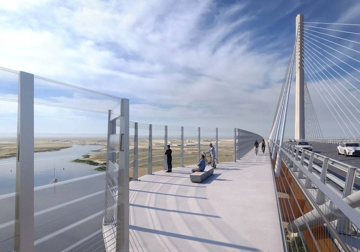 Imagen virtual aproximada del futuro puente de la SE-40, cuya adjudicación por el Ministerio de Transportes a Ineco ya generó las críticas de constructoras e ingenierías andaluzas