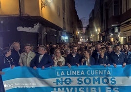 Marcha histórica en La Línea para exigir ante la Verja un trato singular