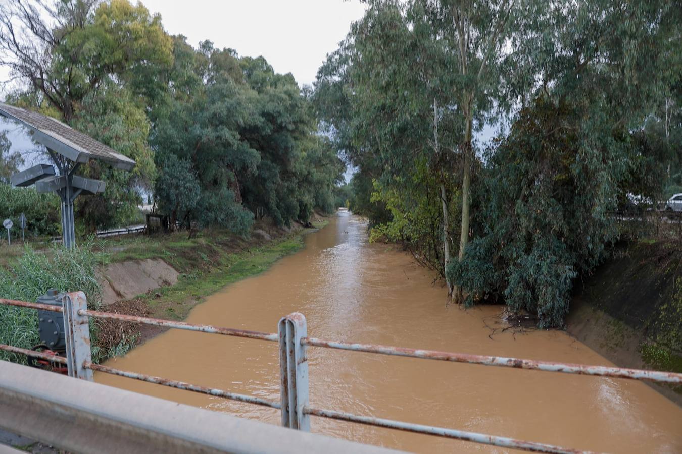 El agua ha obligado a cortar el tráfico en la zona durante varias horas