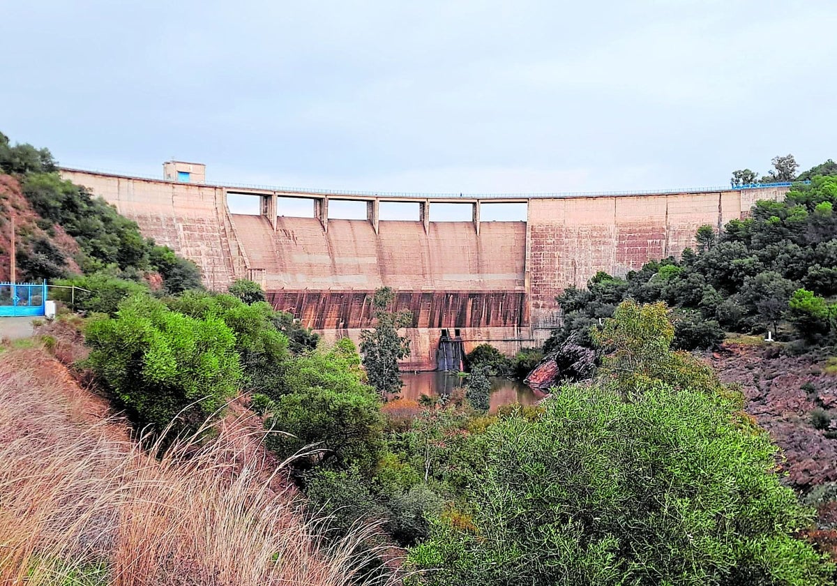 El pantano del Gergal ha desaguado desde el pasado 6 de noviembre hasta el pasado viernes