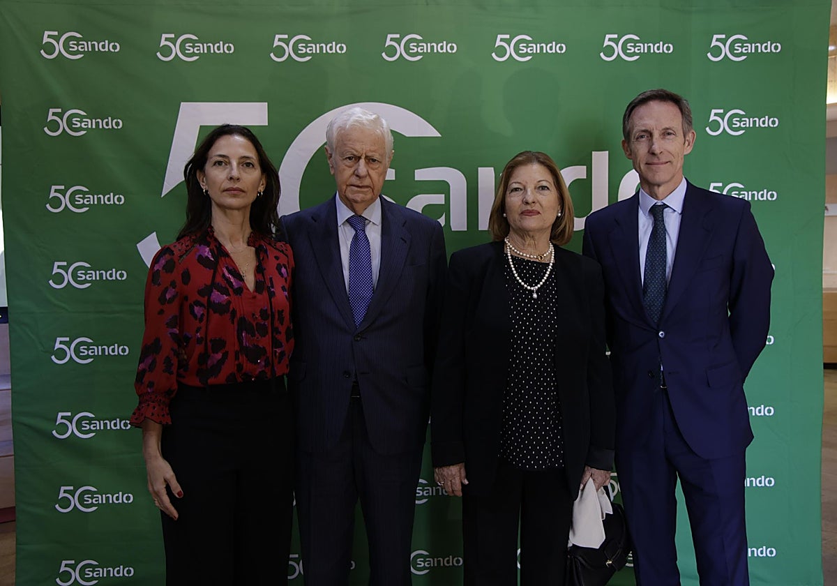 Esther Sánchez Manzano, José Luis Sánchez Domínguez, Francisca Manzano y Luis Sánchez Manzano