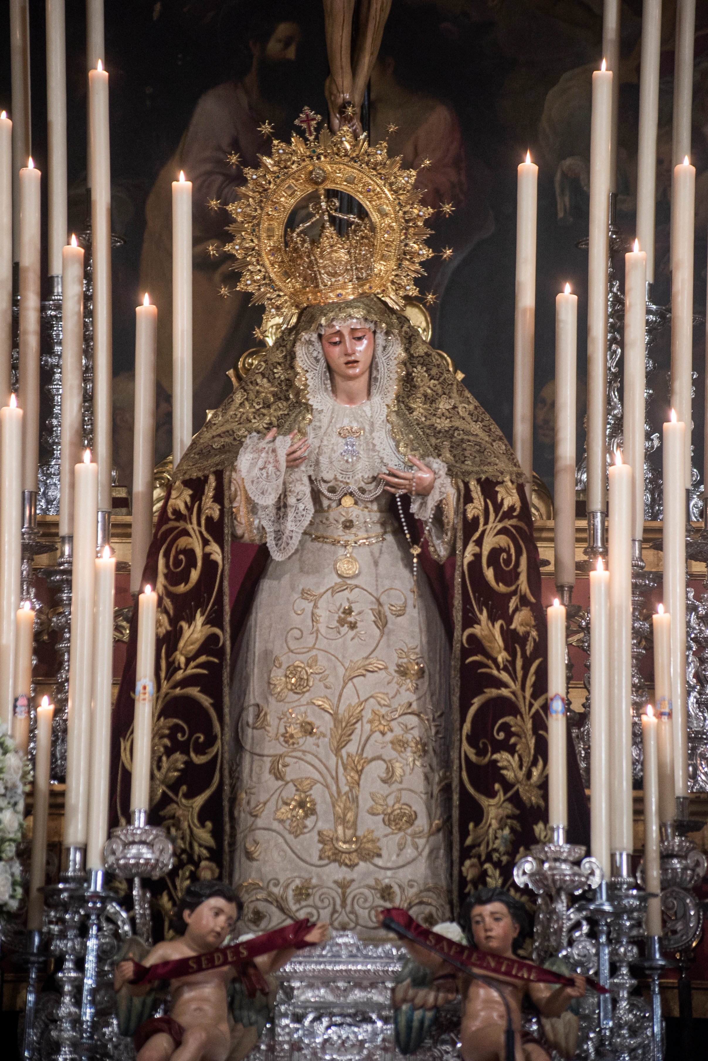 El Cristo de la Buena Muerte y la Virgen de la Angustia de los Estudiantes en la Anunciación