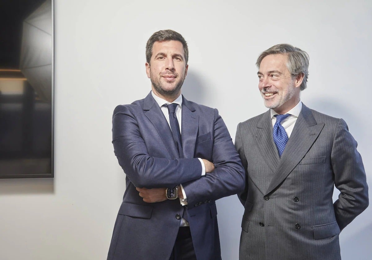 El presidente de Cox, Enrique Riquelme, y el CEO de la firma, Nacho Moreno