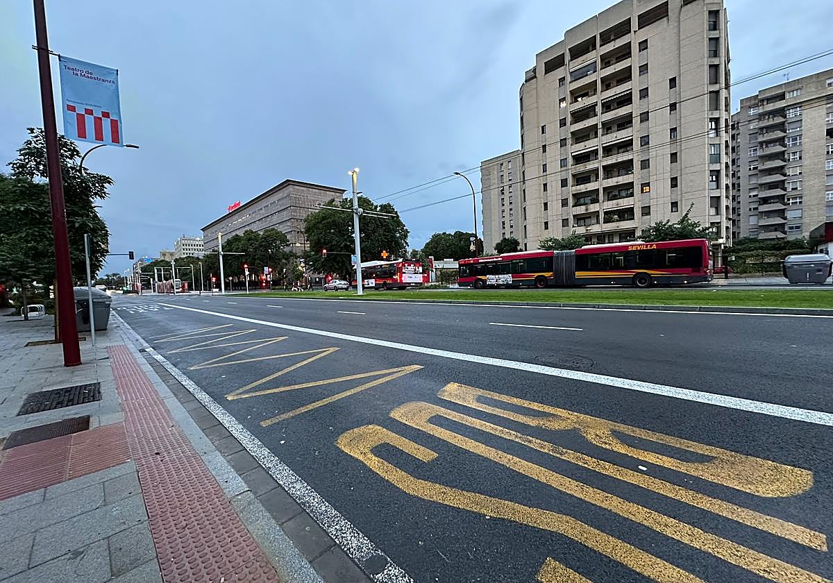 El tráfico ha disminuido en la ciudad de Sevilla por la alerta naranja de la DANA