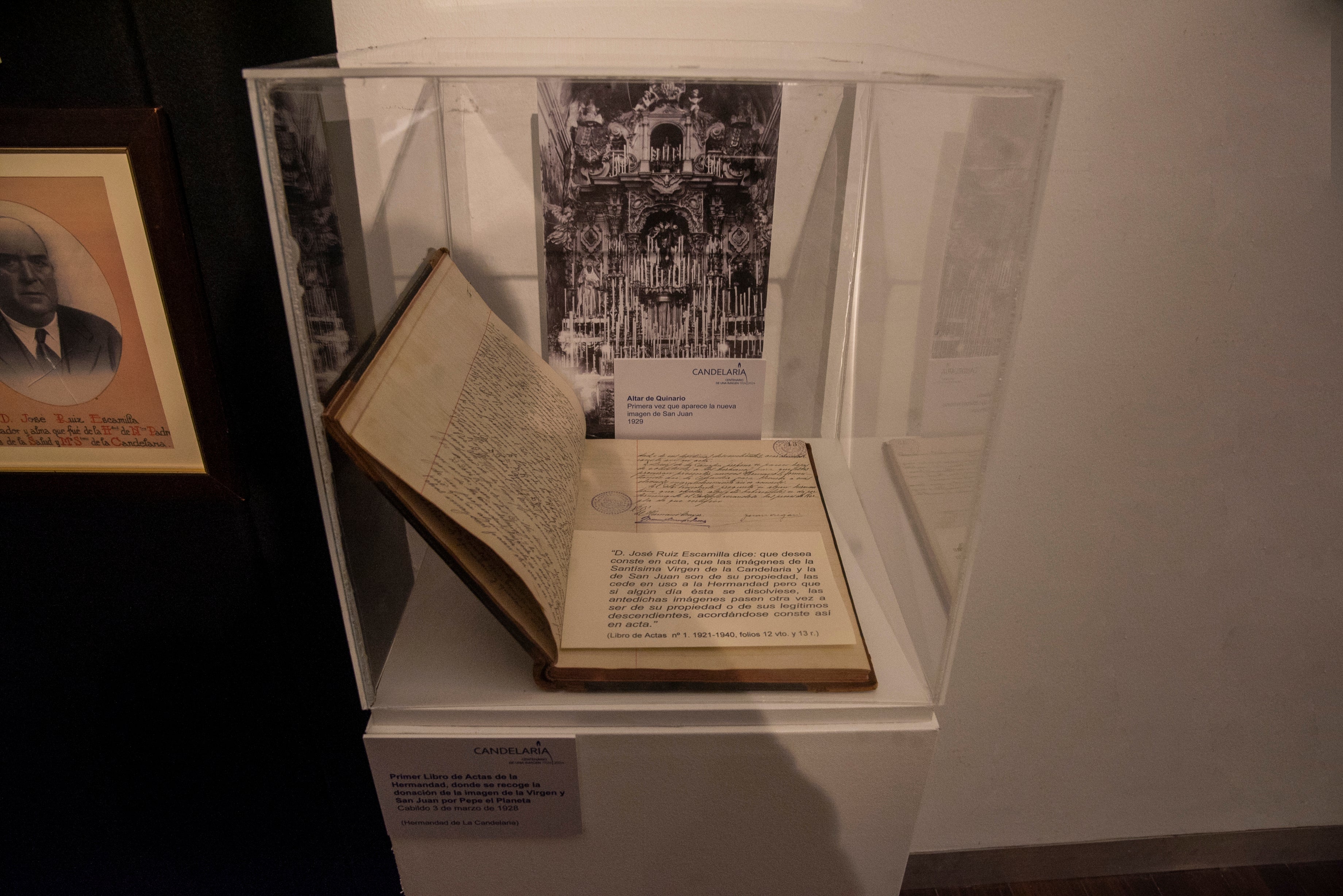 Exposición del centenario de la Virgen de la Candelaria