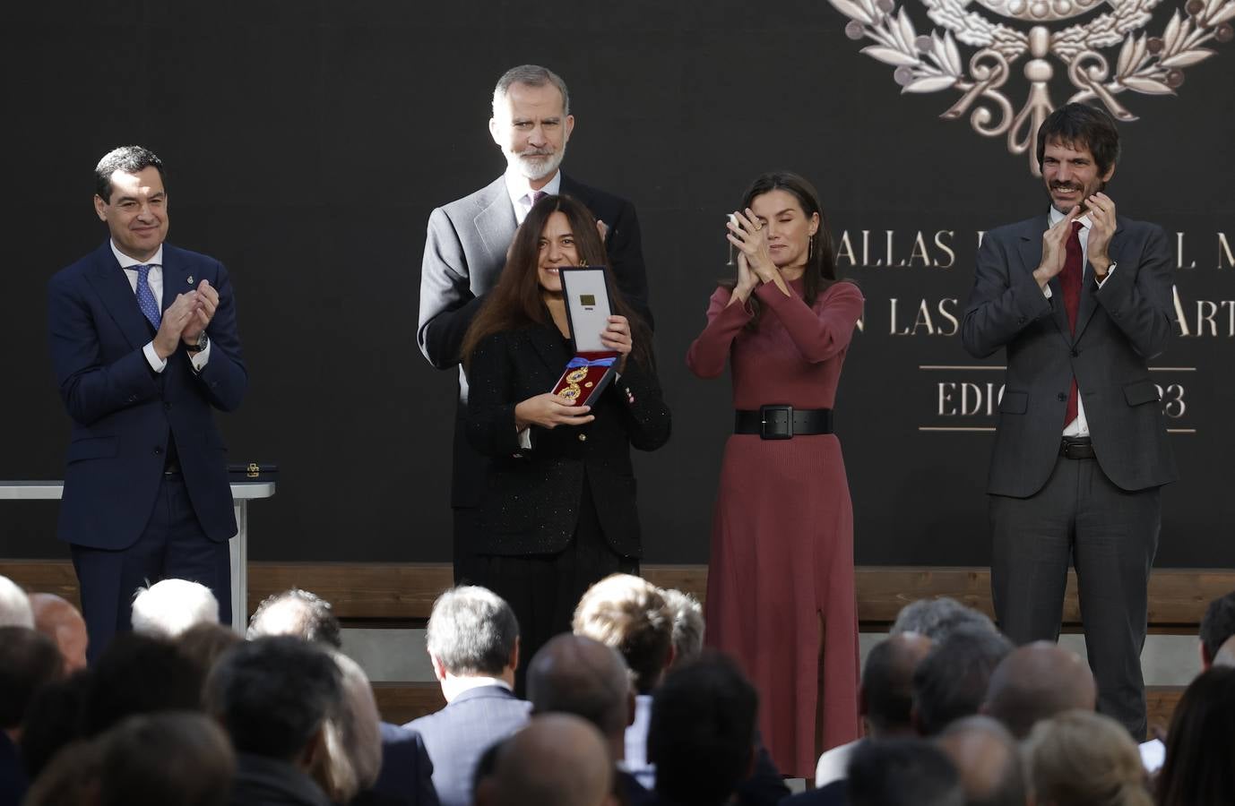 Acto de entrega de las Medallas de Bellas Artes celebrado en Sevilla