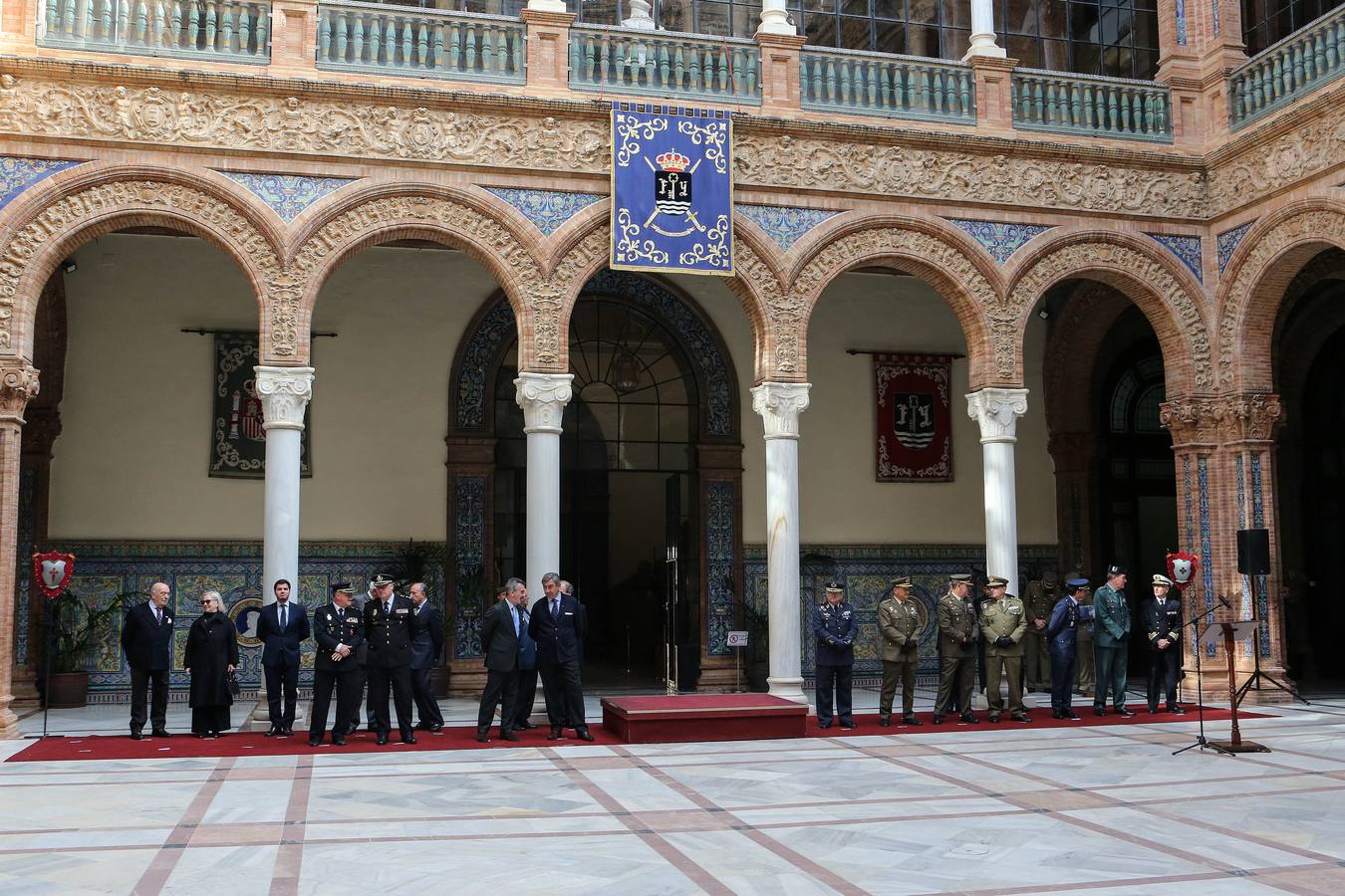 Un momento del acto celebrado este viernes en Capitanía en la capital sevillana 