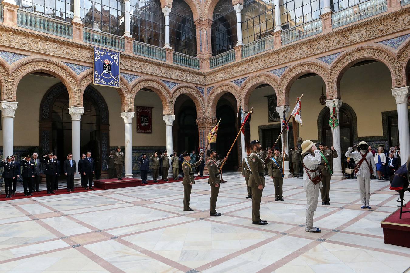 Un momento del acto celebrado este viernes en Capitanía en la capital sevillana 