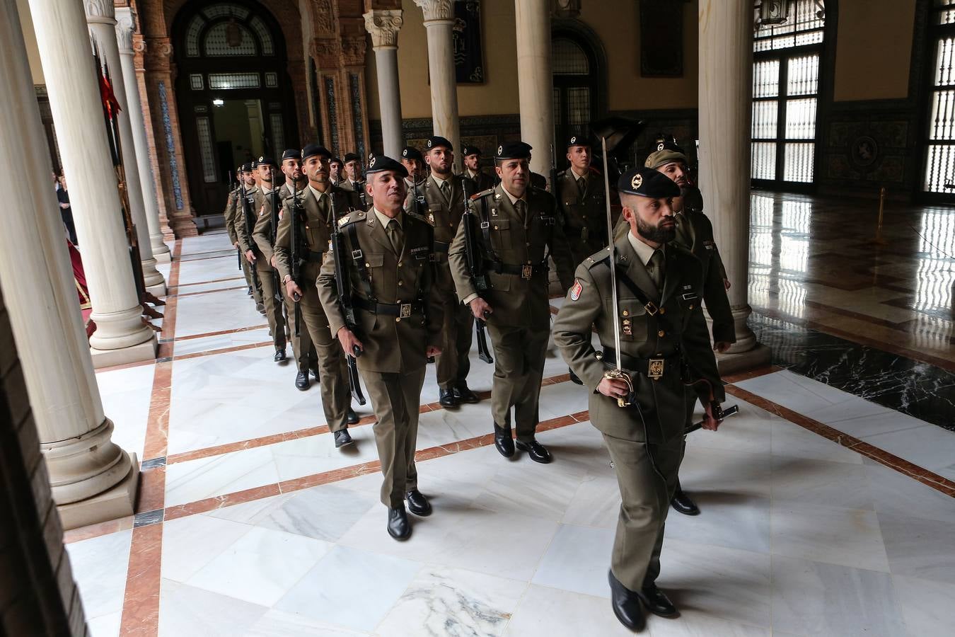 Un momento del acto celebrado este viernes en Capitanía en la capital sevillana 