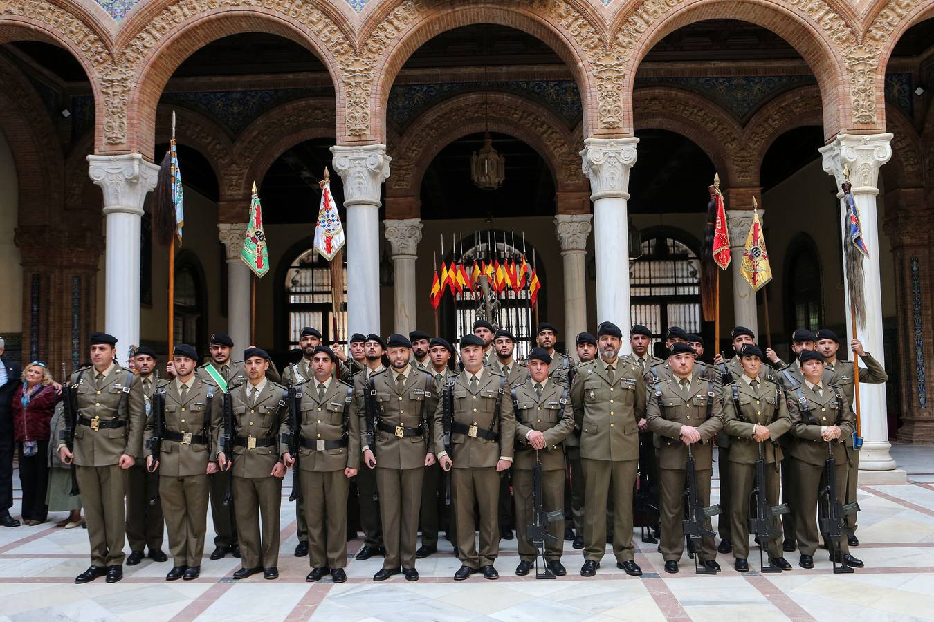 Un momento del acto celebrado este viernes en Capitanía en la capital sevillana 