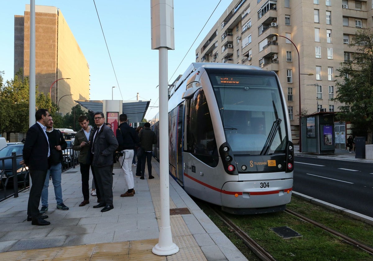 Inauguración de la ampliación del tranvía hasta Nervión el pasado 18 de noviembre