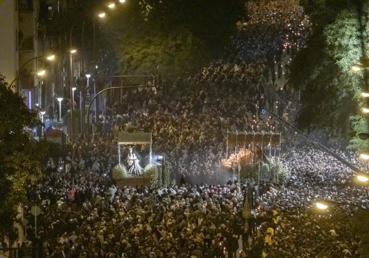 Vista de la procesión desde las alturas