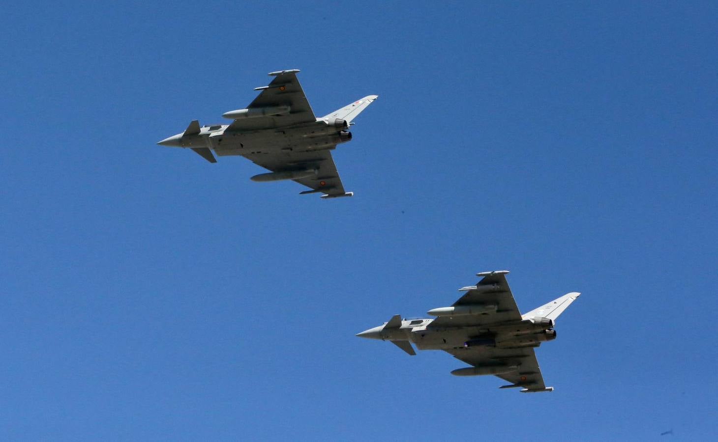 Un momento del acto militar celebrado este martes en el Acuartelamiento Aéreo de Tablada