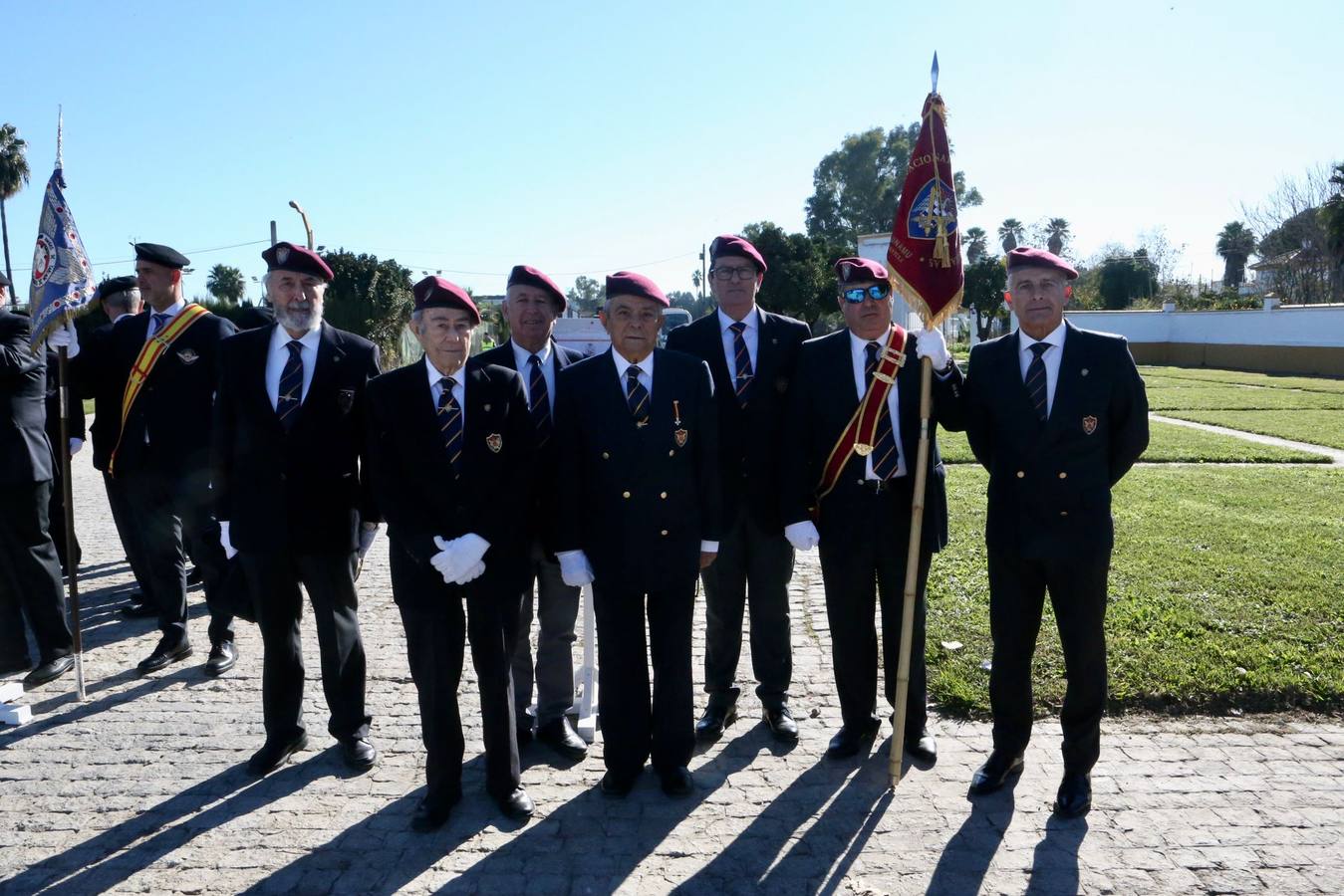 Un momento del acto militar celebrado este martes en el Acuartelamiento Aéreo de Tablada