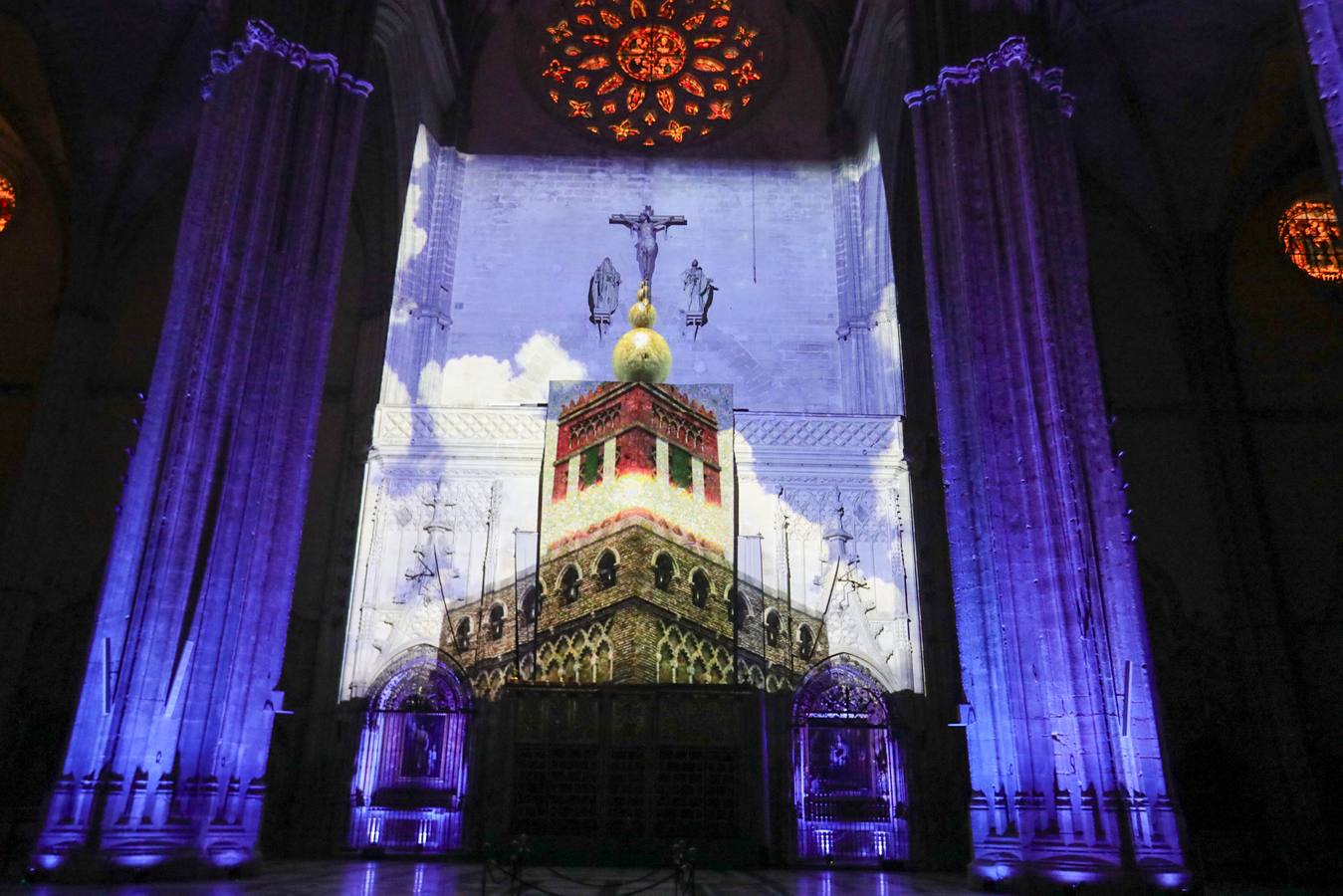 Uno de los momentos del mapping en la Catedral de Sevilla
