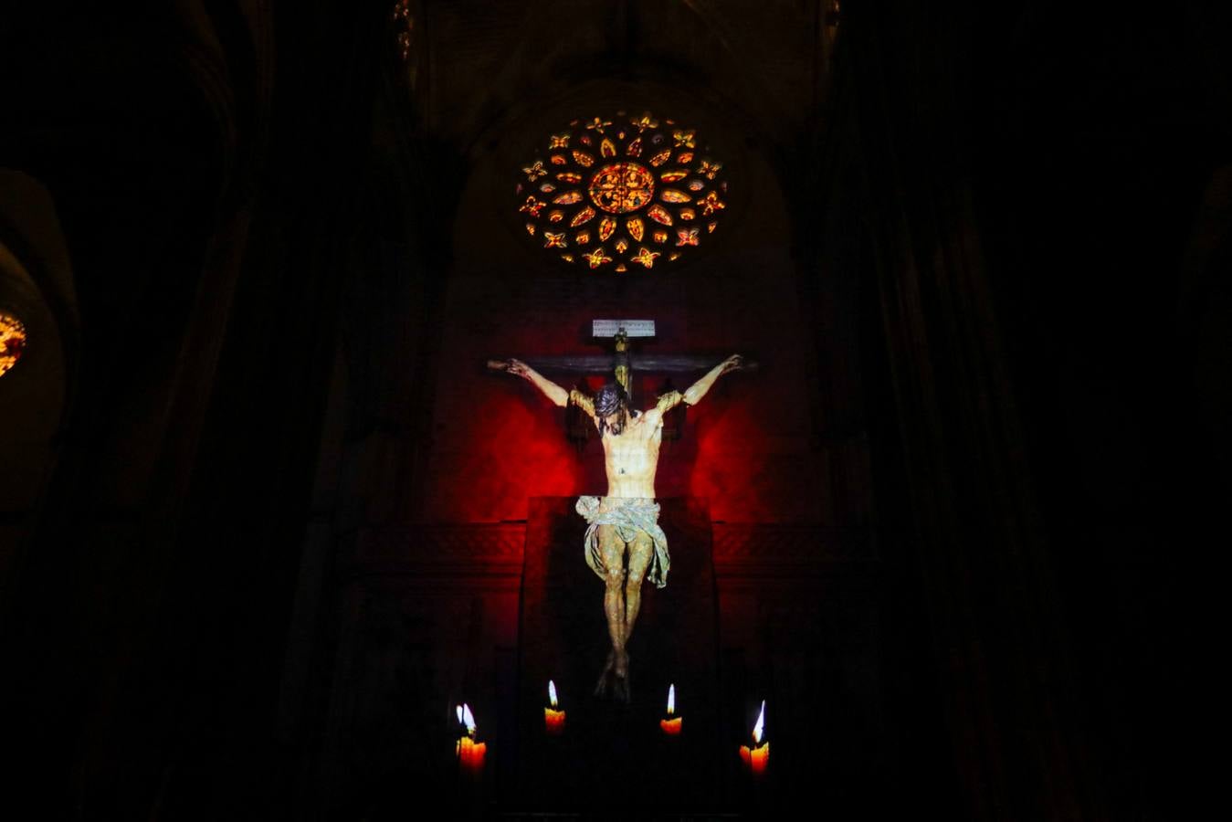 Uno de los momentos del mapping en la Catedral de Sevilla
