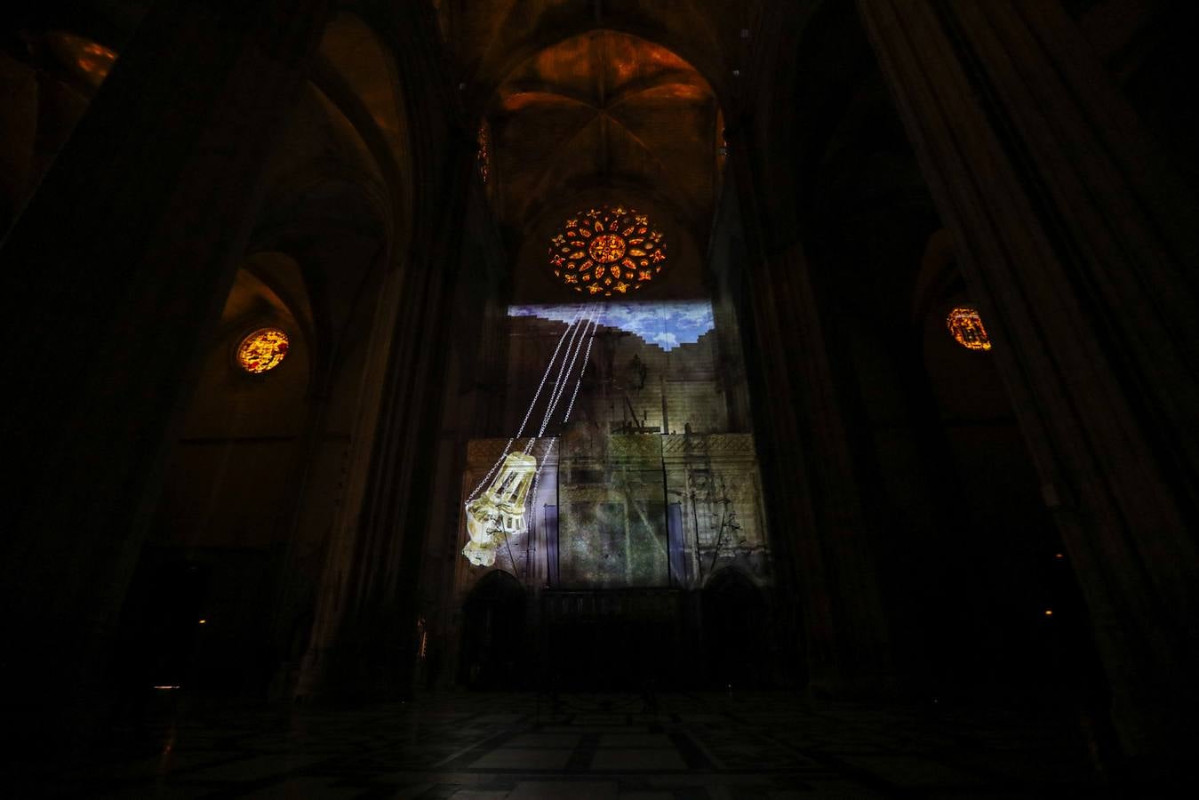 Uno de los momentos del mapping en la Catedral de Sevilla