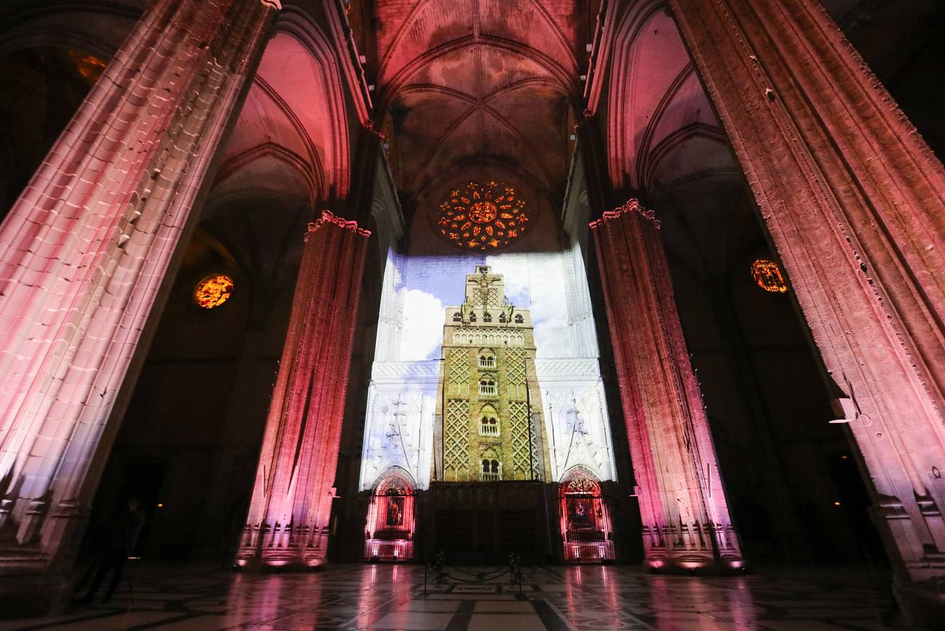 Uno de los momentos del mapping en la Catedral de Sevilla