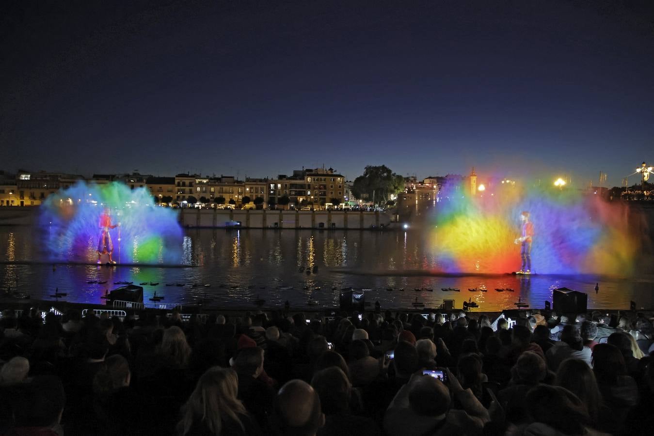 Estreno del espectáculo Navigalia, el 'mapping' navideño de Sevilla