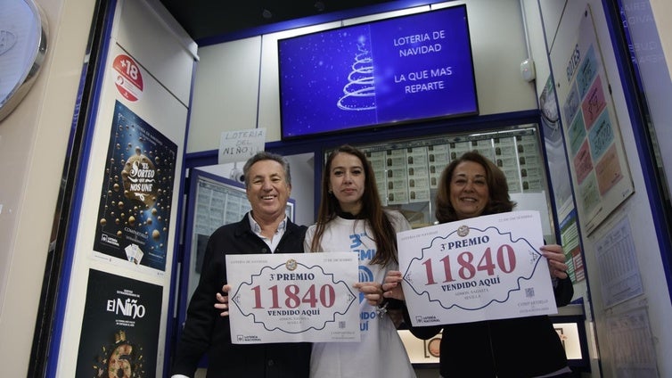 Los premios mayores de la Lotería de Navidad 2024 dejan solo 2,6 millones de euros en toda la provincia de Sevilla