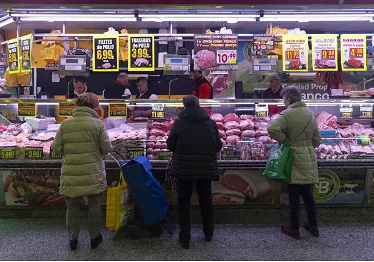 Imagen de archivo de una carnicería de un supermercado