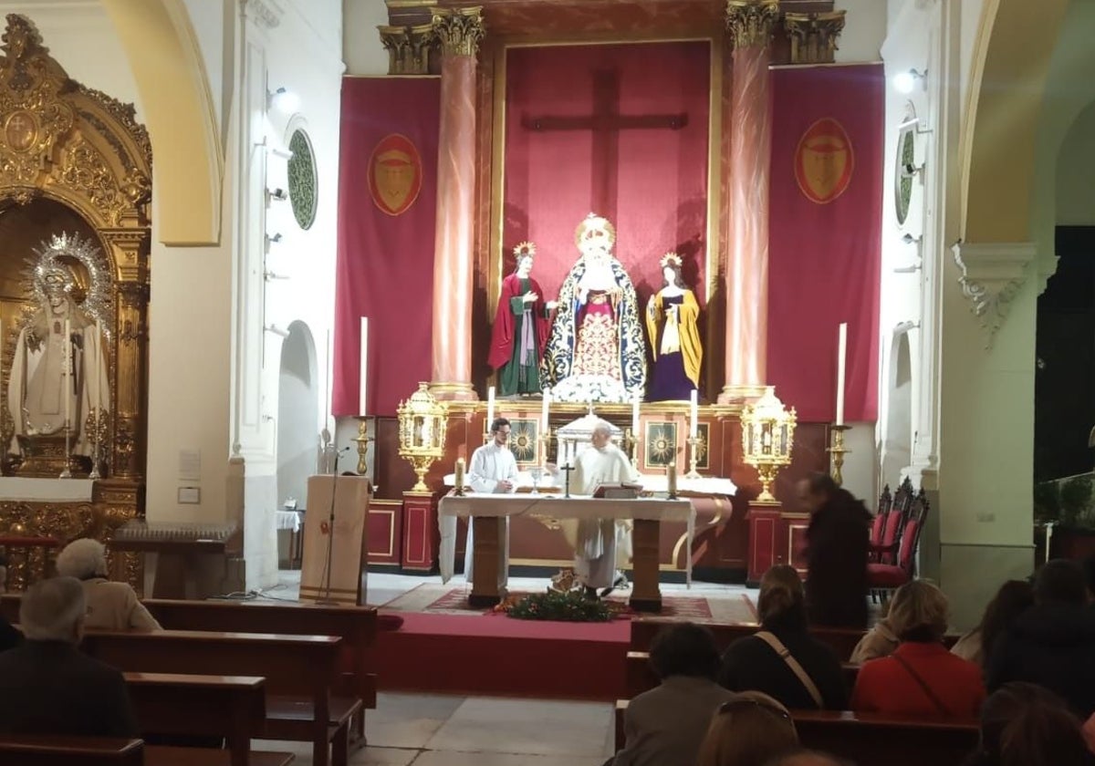 La iglesia de San Gregorio en la misa del gallo, el 24 de diciembre