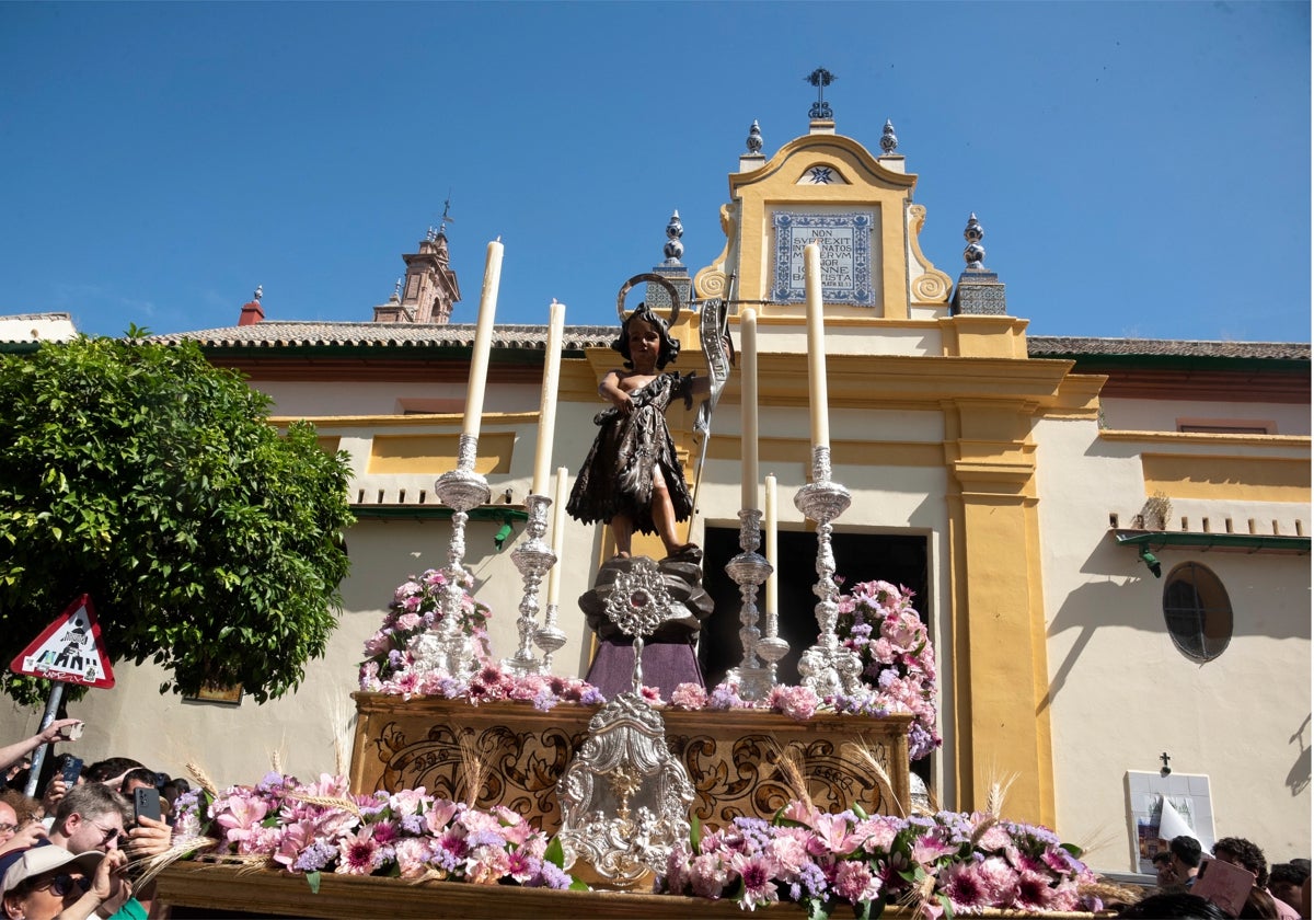 San Juanito en la procesión del Corpus