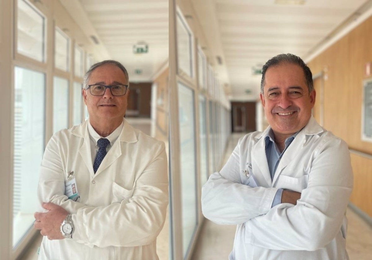 Los doctores Rafael Espino y Andrés Osuna