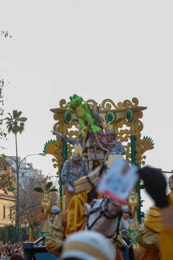 Primeros momentos de la Cabalgata de Reyes Magos de Sevilla