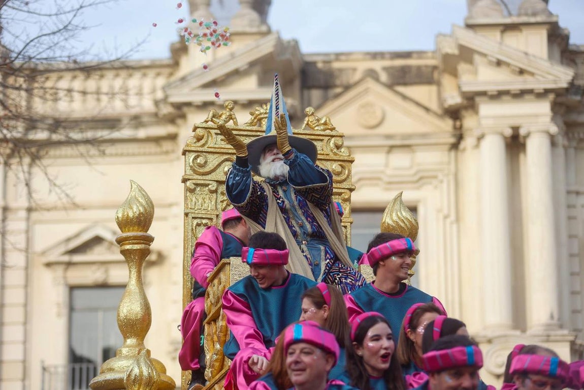 Primeros momentos de la Cabalgata de Reyes Magos de Sevilla