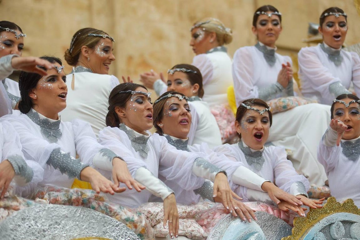 Primeros momentos de la Cabalgata de Reyes Magos de Sevilla