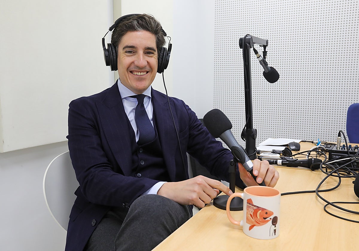 Pablo López, CEO de Silbon, justo antes de participar en Un podcast Salmón